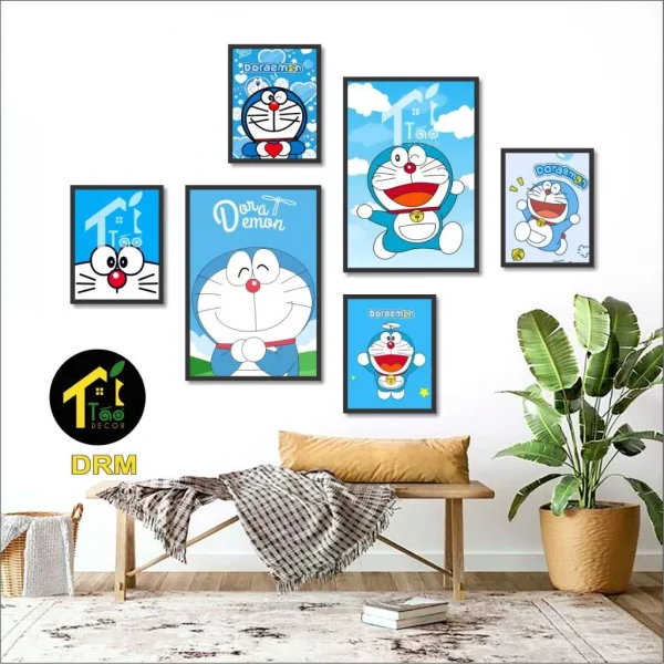 Hình dán trang trí Doraemon dễ thương