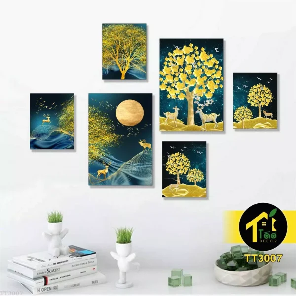 Set 6 tranh treo tường decor