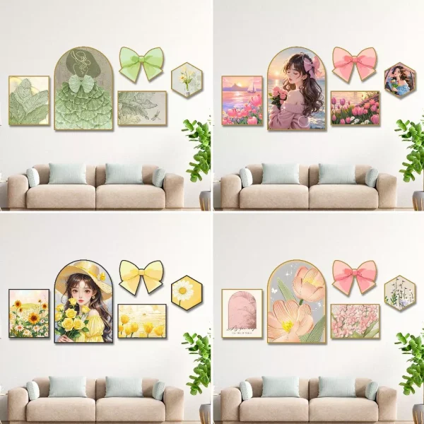 Set tranh vòm dán tường